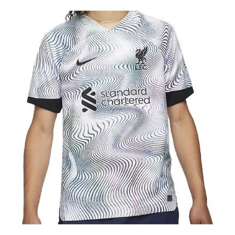 Nike Liverpool FC 2022/23 Stadium Away Dri-FIT Soccer Jersey 'White Black' DN2715-101 sold by KicksCrew