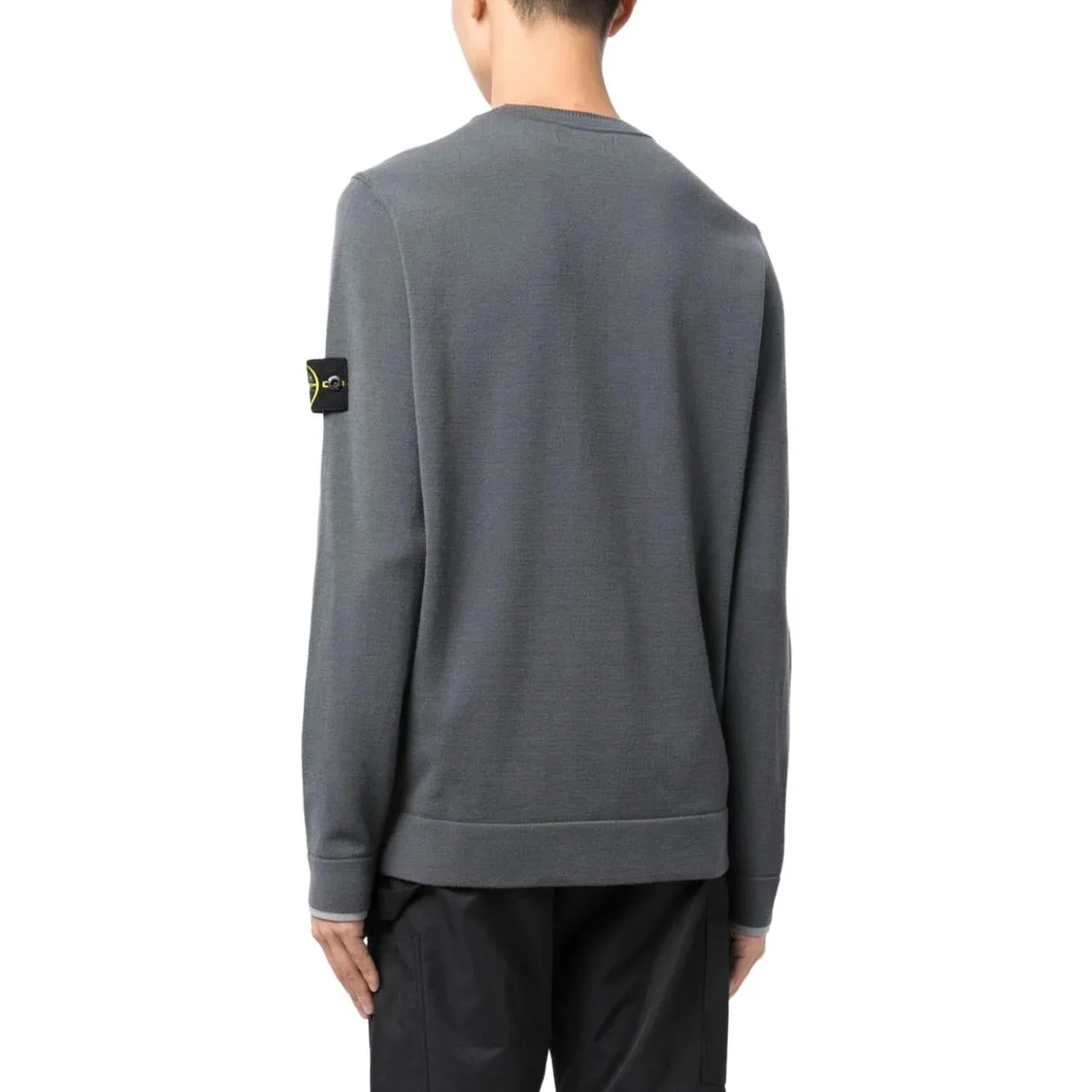 STONE ISLAND Logo Patch Sweater 'Lead Grey' 7915526A1-V0062 sold by KicksCrew product image thumbnail 2
