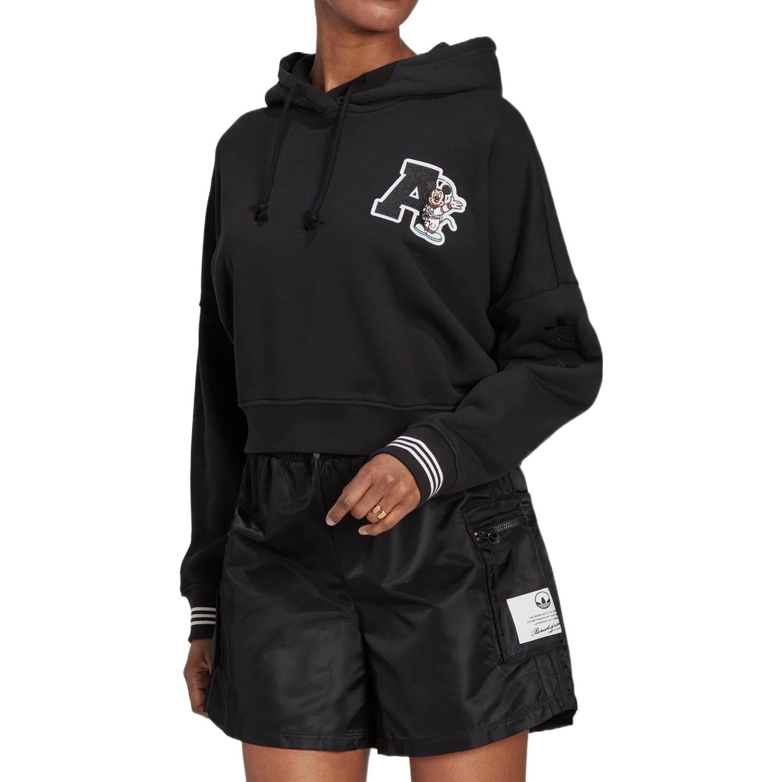 (WMNS) Adidas Originals X Disney Hoodies 'Black' HL9054 sold by KicksCrew product image thumbnail 4