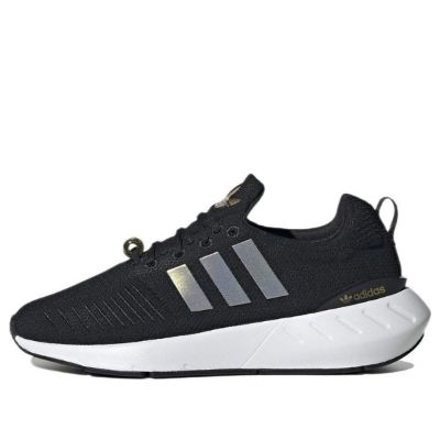 (WMNS) Adidas Swift Run 22 'Black Gold White' GY9575 sold by KicksCrew