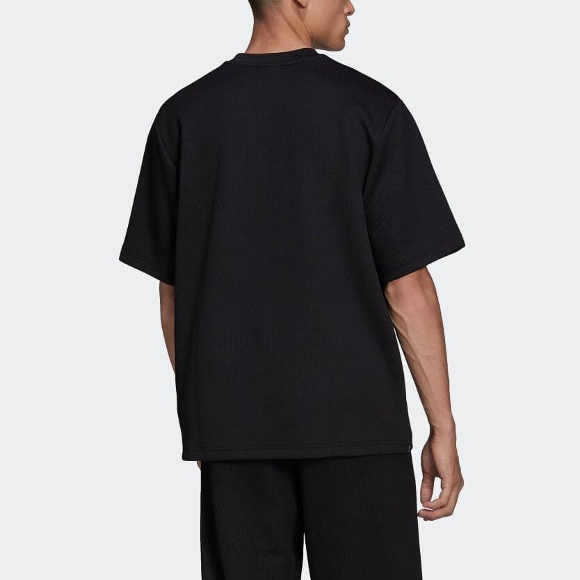 adidas originals Adicolor Trefoil Pliss Tee 'Black' HC4607 sold by KicksCrew product image thumbnail 3