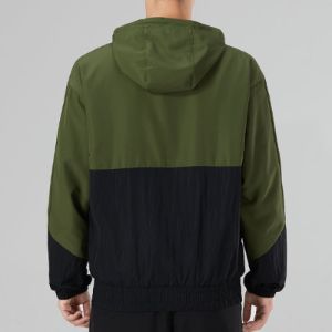 adidas Utility Windbreaker Jacket 'Green Black' HN2428 sold by KicksCrew