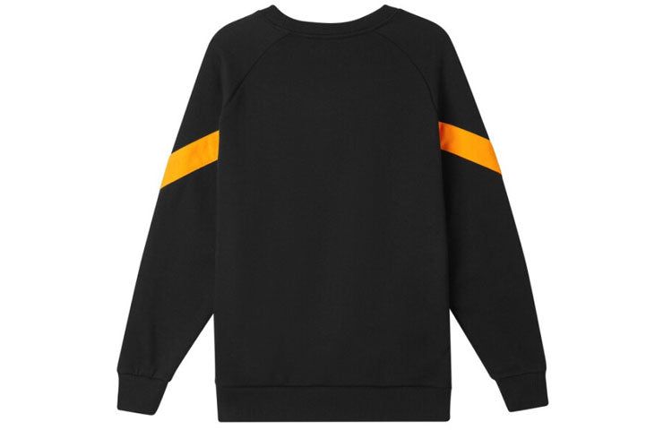New Balance Athletics Logo-Print Sweatshirt 'Black Orange' AMT11326-BK sold by KicksCrew product image thumbnail 2