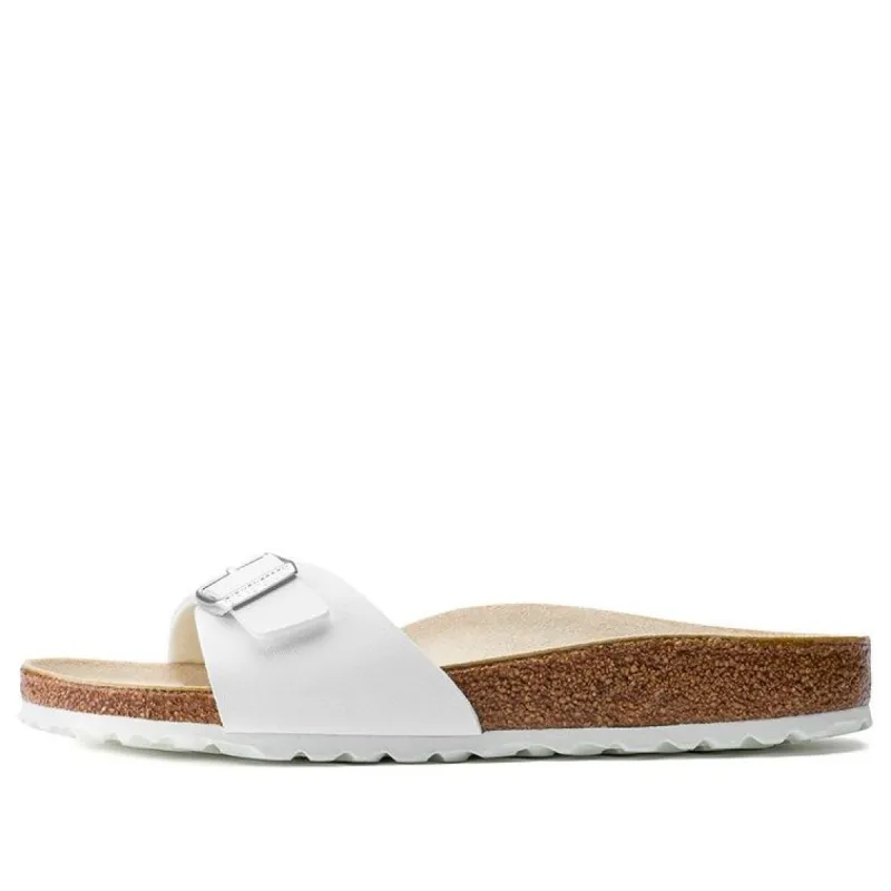Birkenstock Madrid Birko-Flor Narrow Fit Sandals 'White' 40733 sold by KicksCrew