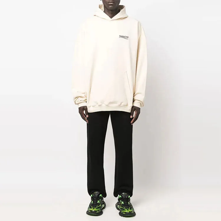Balenciaga Political Campaign Large Fit Hoodie 'White' 620973TKVI98962 sold by KicksCrew product image thumbnail 2