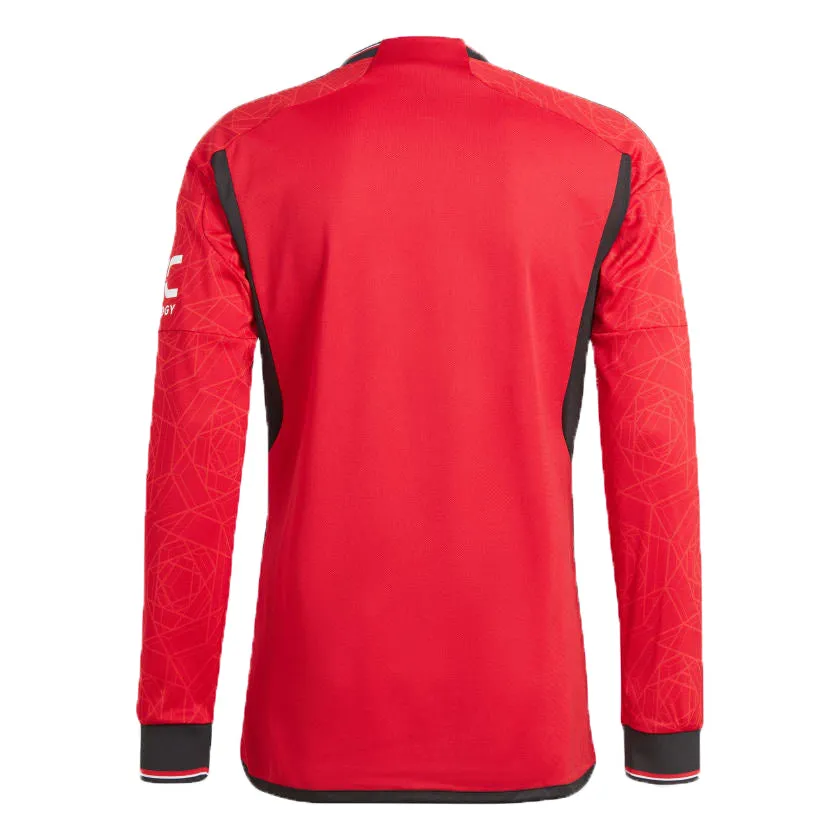 adidas Manchester United 23/24 Long Sleeve Home Jersey 'Team Collegiate Red' IP1729 sold by KicksCrew product image thumbnail 2