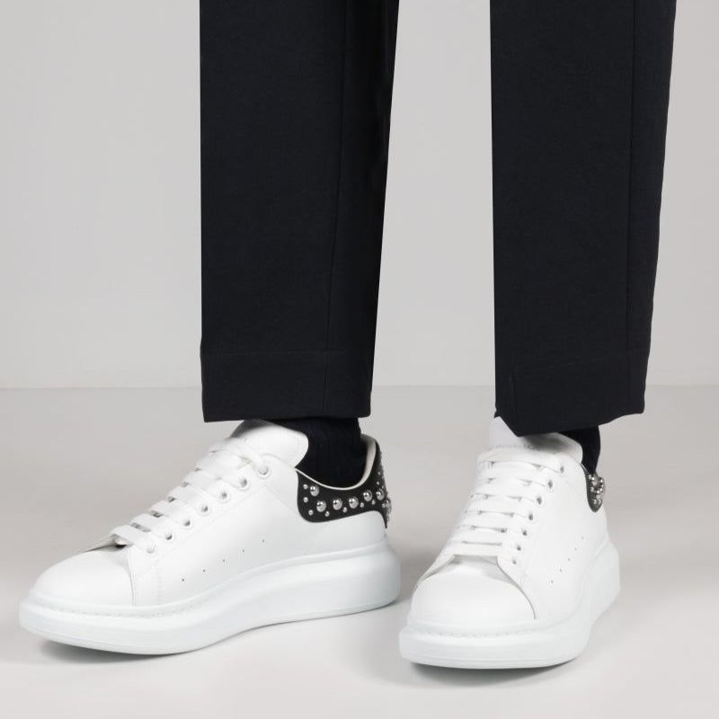 Alexander McQueen Oversized Sneaker 'White Black Studded' 662643WHTQQ9089 sold by KicksCrew product image thumbnail 5