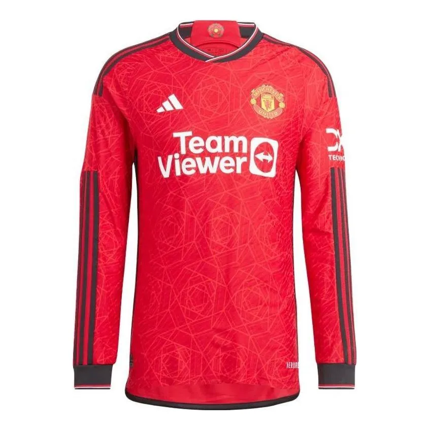adidas Manchester United 23/24 Long Sleeve Home Jersey 'Team Collegiate Red' IP1729 sold by KicksCrew