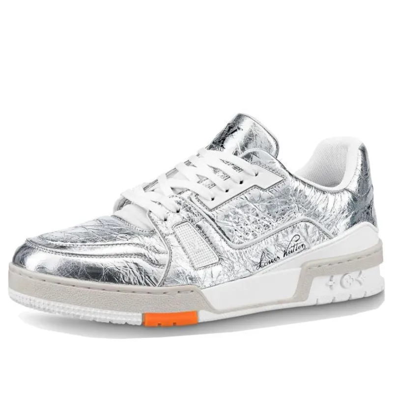 LOUIS VUITTON Trainer Sneakers 'Silver' 1A8KGQ sold by KicksCrew