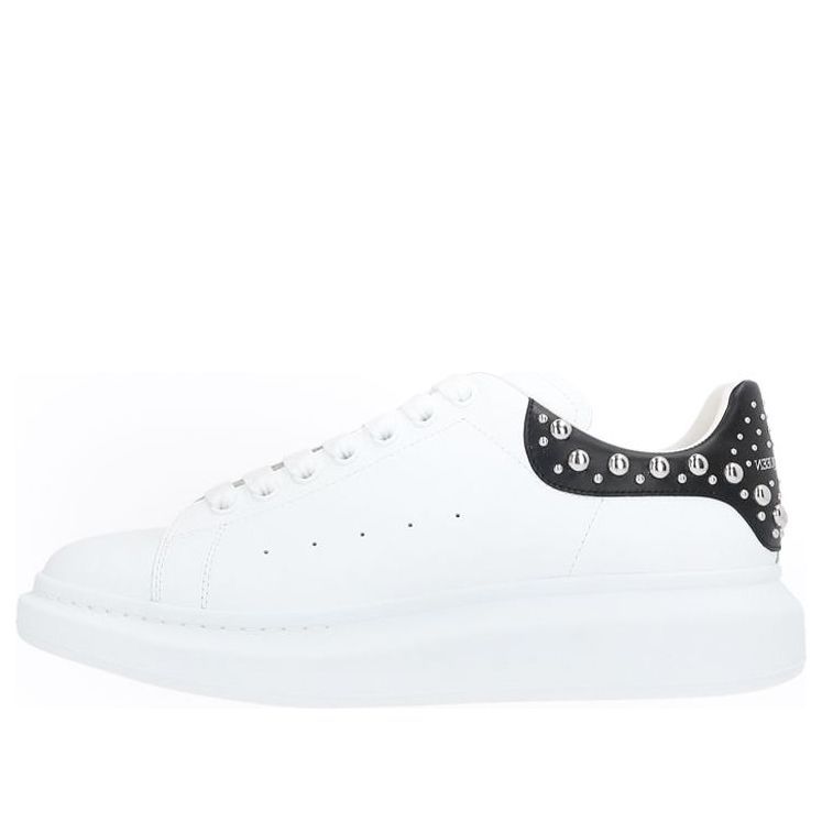 Alexander McQueen Oversized Sneaker 'White Black Studded' 662643WHTQQ9089 sold by KicksCrew