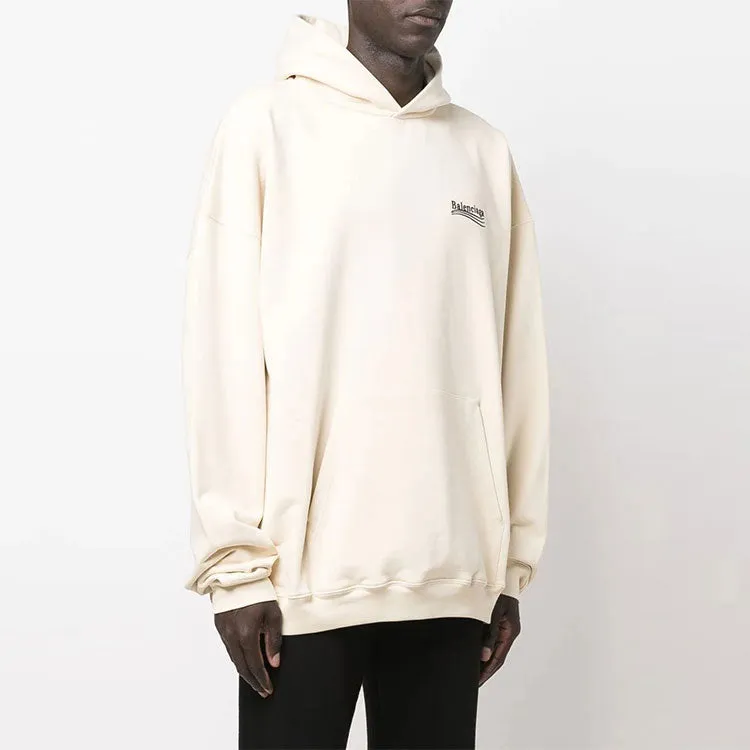 Balenciaga Political Campaign Large Fit Hoodie 'White' 620973TKVI98962 sold by KicksCrew product image thumbnail 4