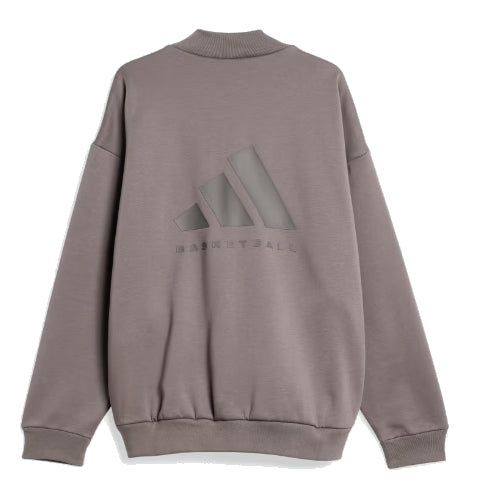 adidas Basketball Crew Sweatshirt 'Brown' IX1966 sold by KicksCrew product image thumbnail 2