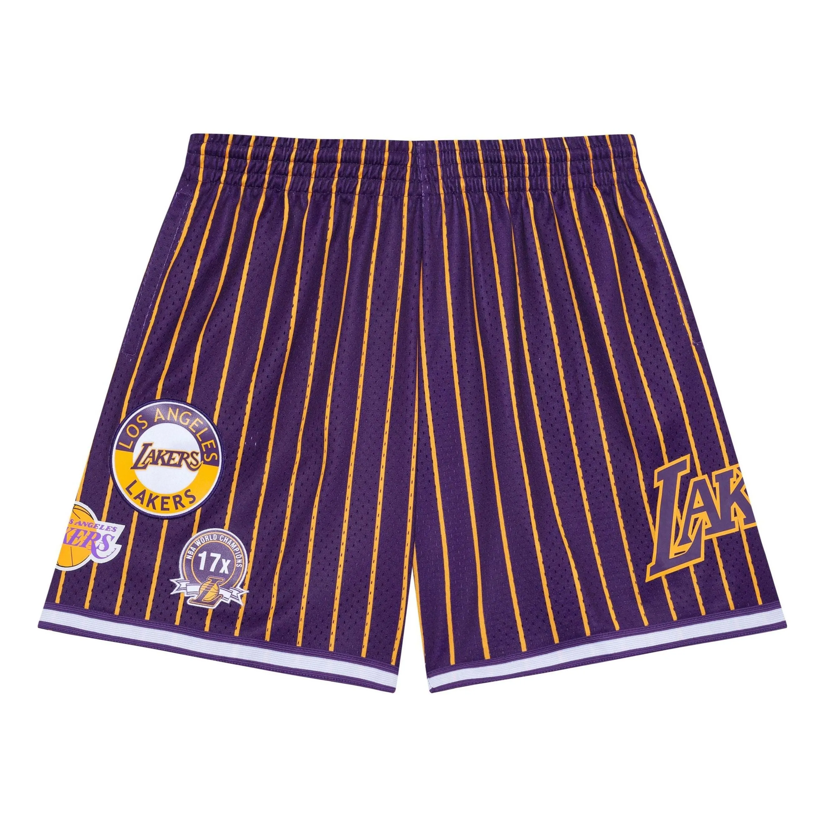 Mitchell & Ness x NBA City Collection Mesh Shorts 'Los Angeles Lakers' PSHR5013-LALYYPPPPRGD sold by KicksCrew