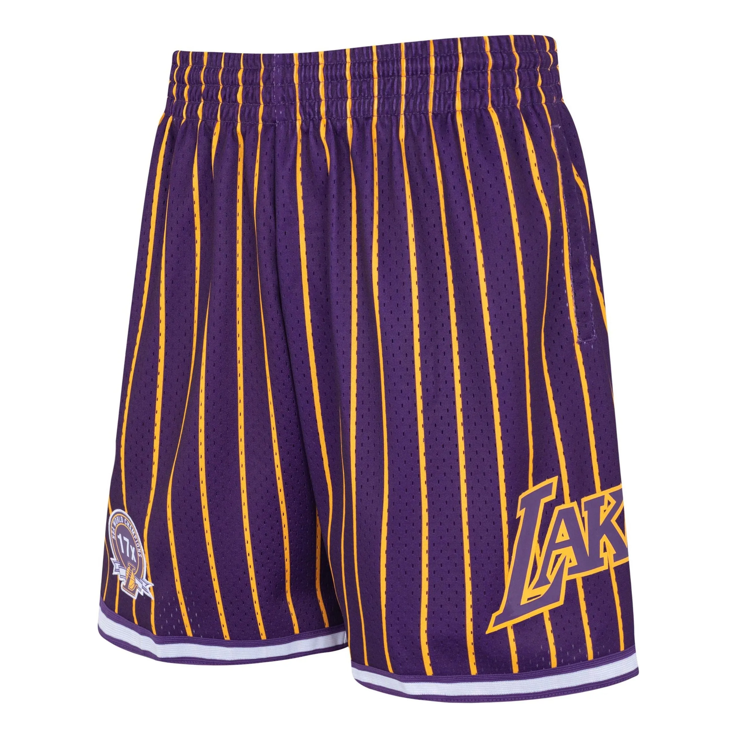 Mitchell & Ness x NBA City Collection Mesh Shorts 'Los Angeles Lakers' PSHR5013-LALYYPPPPRGD sold by KicksCrew product image thumbnail 2