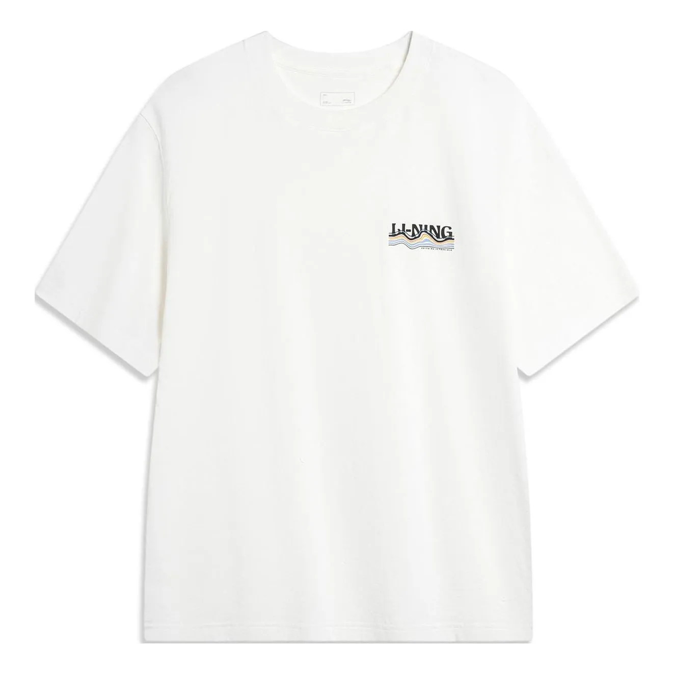 Li-Ning Wave Graphic T-shirt 'White' AHSU301-1 sold by KicksCrew