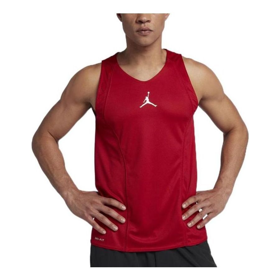 Air Jordan Rise Dri-Fit Tank Top 'Red' 887443-687 sold by KicksCrew