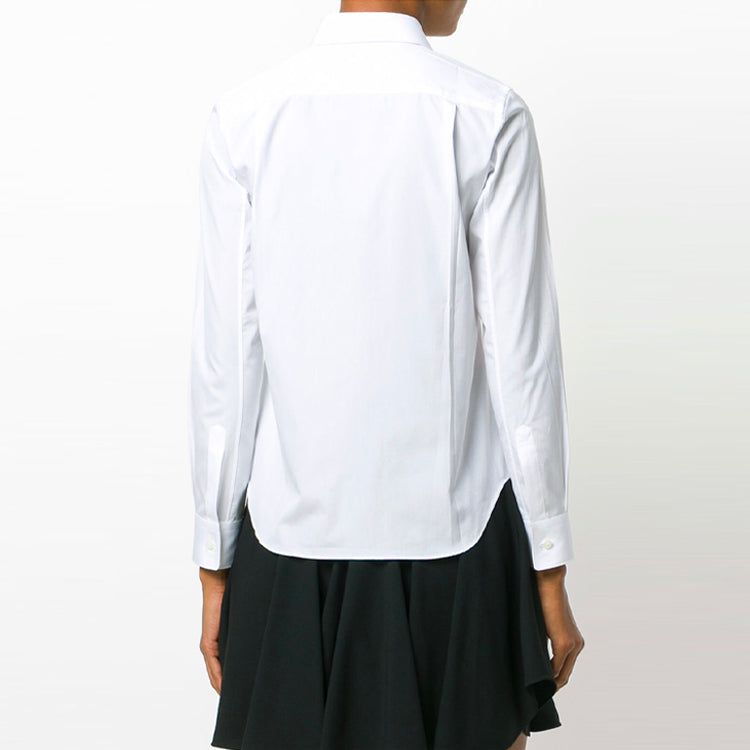 (WMNS) COMME des GARCONS PLAY Shirt Red Emblem 'White' AZ-B001-051-2 sold by KicksCrew product image thumbnail 5