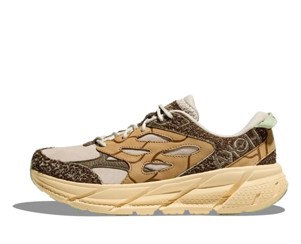 HOKA ONE ONE Clifton L Suede 'Oat Milk Pollen' 1150910-OLL sold by KicksCrew