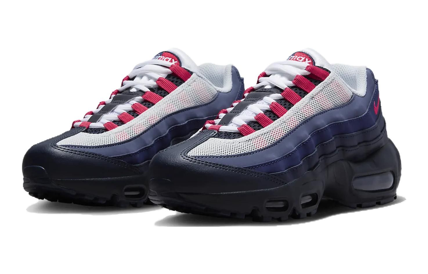nike air max 95 navy blue and red