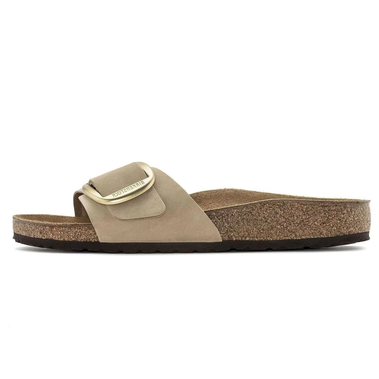 Birkenstock Madrid Big Buckle Nubuck Leather Narrow Fit Sandals 'Sandcastle' 1024009 sold by KicksCrew