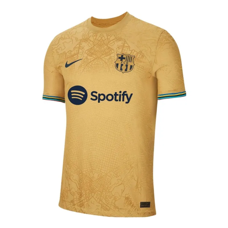 Nike Barcelona Dri-Fit ADV Match Away Shirt 22-23 'Gold' DJ7642-715 sold by KicksCrew