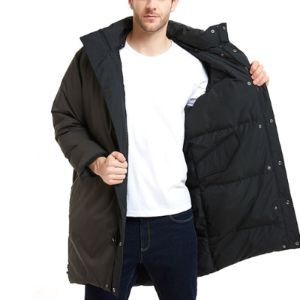 New Balance Long Puffer Jacket 'Black' NP847021-BK sold by KicksCrew