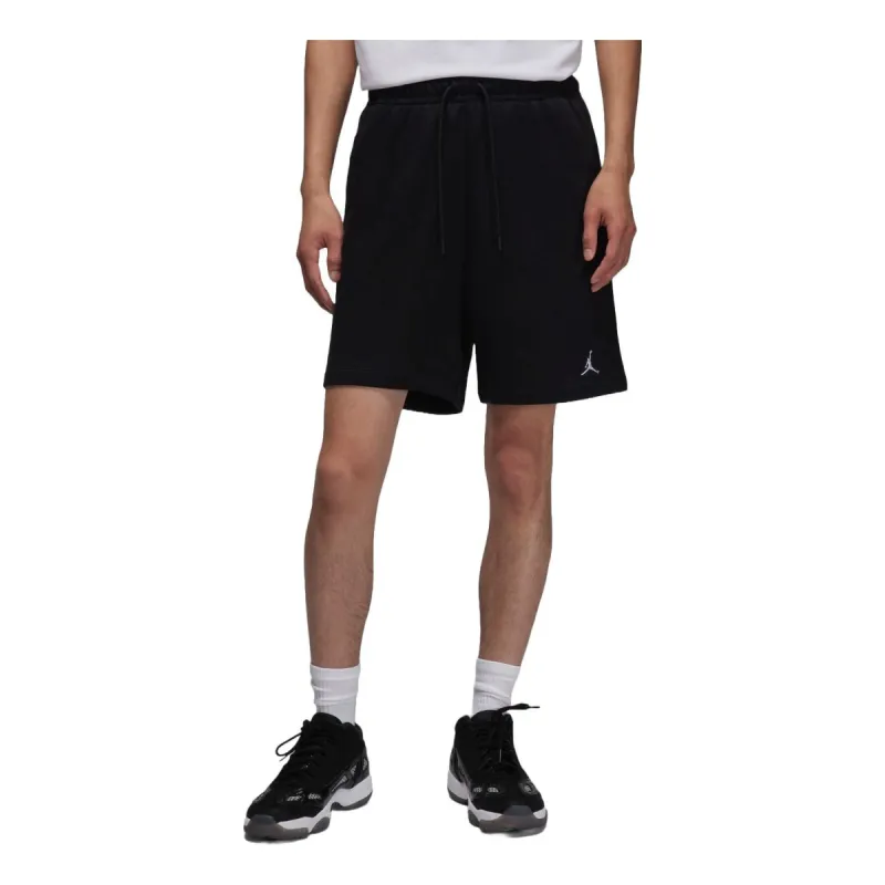 Air Jordan Essentials Fleece Shorts Asia Sizing 'Black White' FQ4535-010 sold by KicksCrew