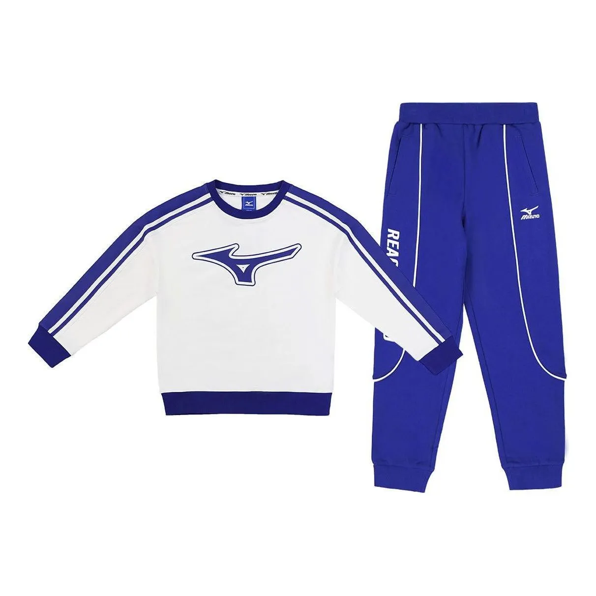 (GS) Mizuno Sportswear Sweater Suit 'Blue' 32CG3902 sold by KicksCrew