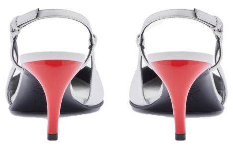 (WMNS) Alexander McQueen Armadillo Slingback Pump 'Ivory Lust Red' 780690WIEX48740 sold by KicksCrew
