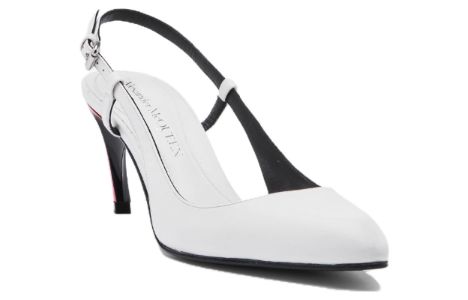 (WMNS) Alexander McQueen Armadillo Slingback Pump 'Ivory Lust Red' 780690WIEX48740 sold by KicksCrew
