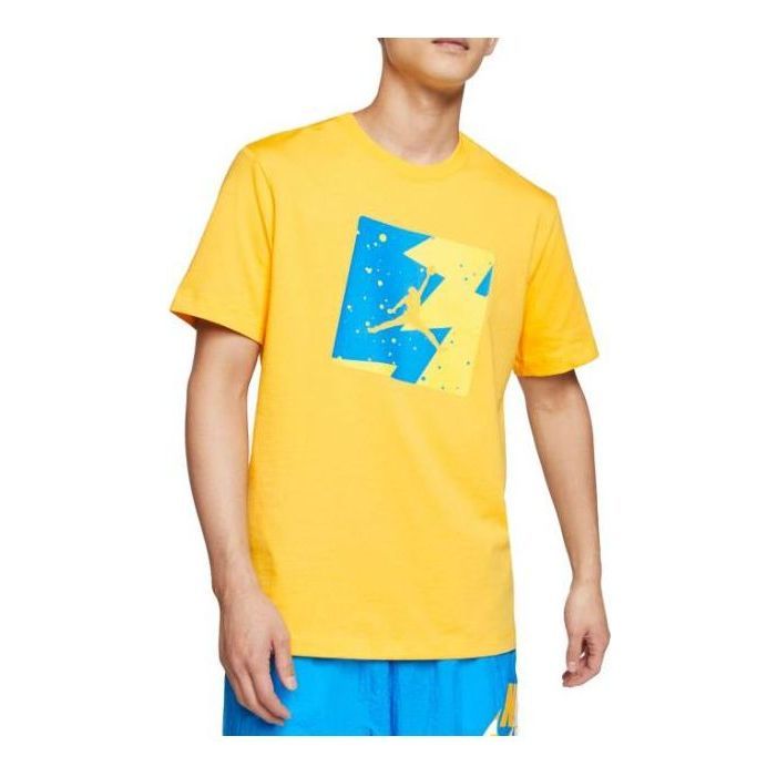 Air Jordan Poolside Box T-shirt 'Yellow' CJ6244-728 sold by KicksCrew