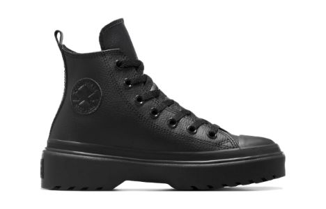 (GS) Converse Chuck Taylor All Star Lugged Lift Platform Leather 'Black' A04819C sold by KicksCrew
