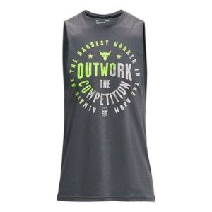 Under Armour Project Rock Outwork Tank 'Grey Green' 1363556-012 sold by KicksCrew