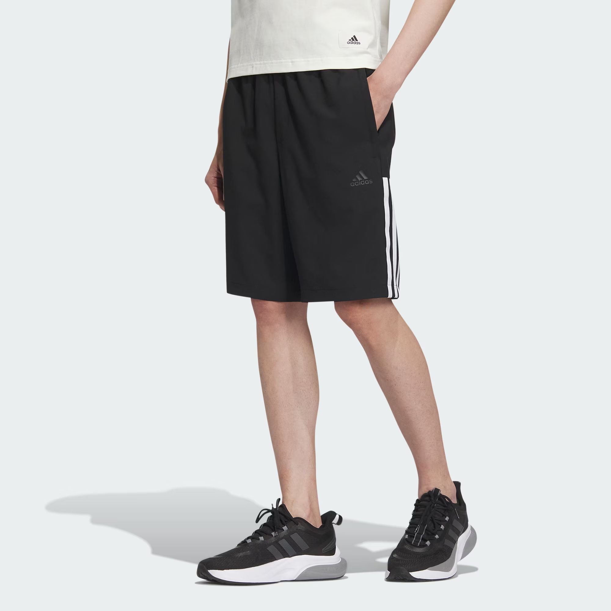 Adidas Future Icons Woven Shorts 'Black' IN6510 sold by KicksCrew product image thumbnail 4