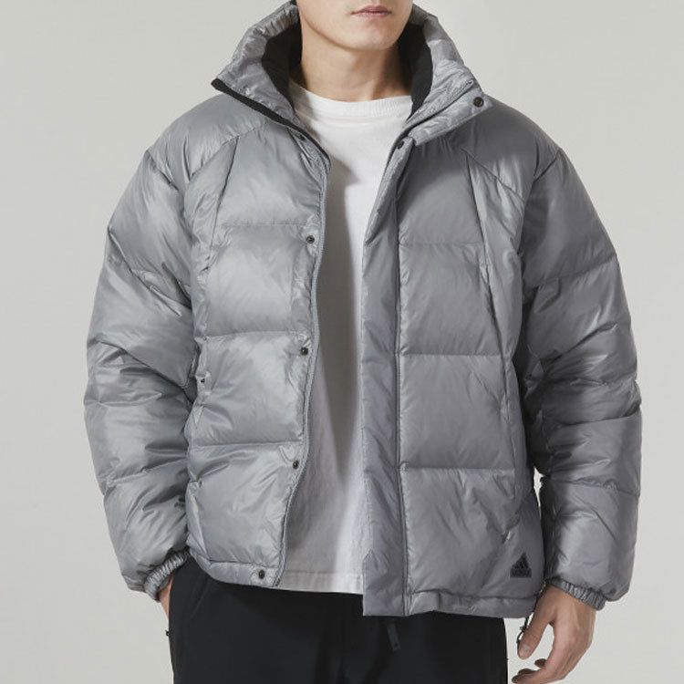 Adidas Puff Down Jacket 'Grey' IL8928 sold by KicksCrew product image thumbnail 3