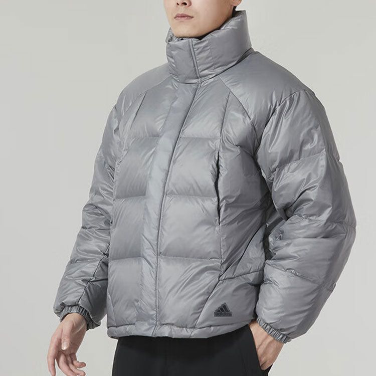 Adidas Puff Down Jacket 'Grey' IL8928 sold by KicksCrew product image thumbnail 5