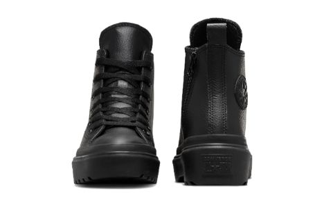 (GS) Converse Chuck Taylor All Star Lugged Lift Platform Leather 'Black' A04819C sold by KicksCrew