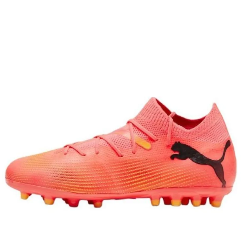 (GS) PUMA Future 7 Match MG Soccer Sneakers 'Pink' 107730-03 sold by KicksCrew