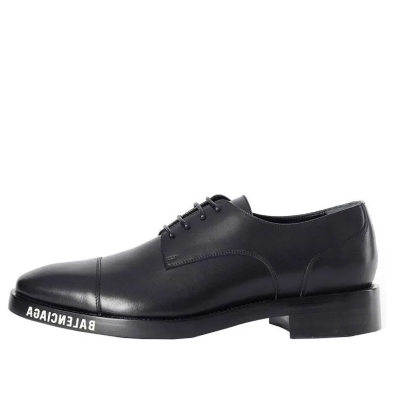 Balenciaga Derby Lace Up Shoes 'Black' 590716WA6F01000 sold by KicksCrew