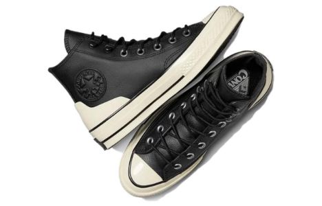 Converse Chuck 70 Leather High 'Black Egret' A05695C sold by KicksCrew