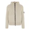 STONE ISLAND Ivory Wool Cardigan 'Plaster' 7915544D4-V0097 sold by KicksCrew