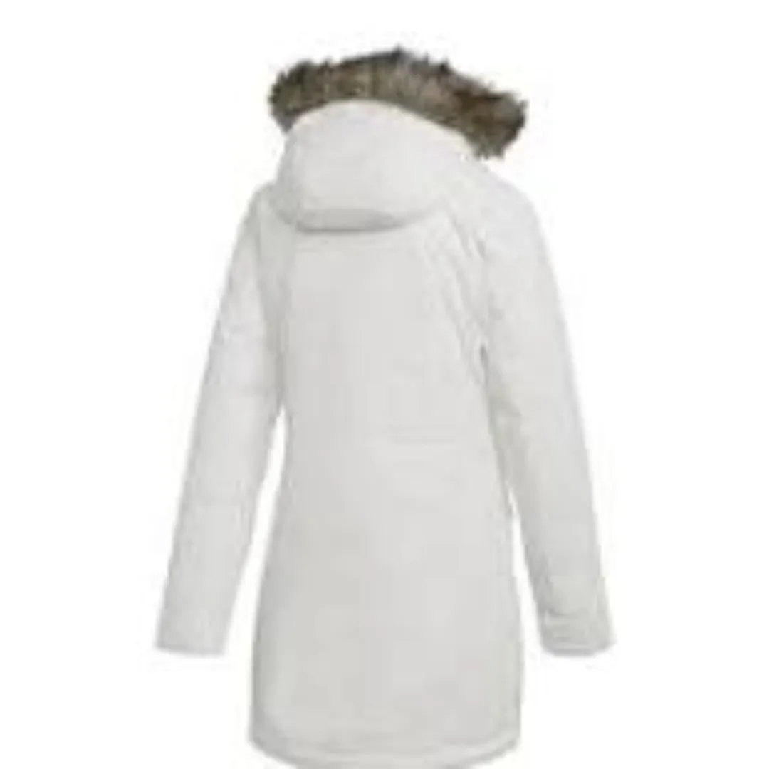 (WMNS) adidas Outdoor Xploric Faux Fur Hooded Jacket Asia Sizing 'White' CY8607 sold by KicksCrew product image thumbnail 2