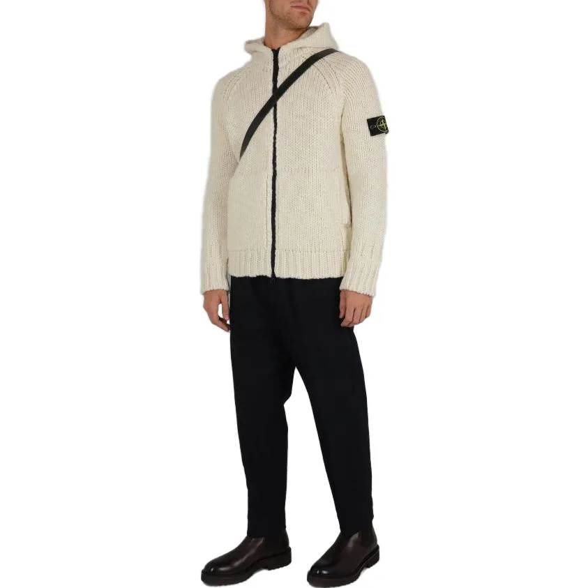 STONE ISLAND Ivory Wool Cardigan 'Plaster' 7915544D4-V0097 sold by KicksCrew product image thumbnail 3