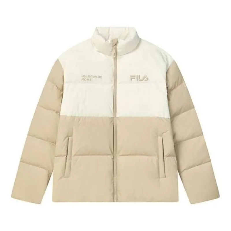 FILA Down Jacket 'Beige White' F11U249903F-LK sold by KicksCrew