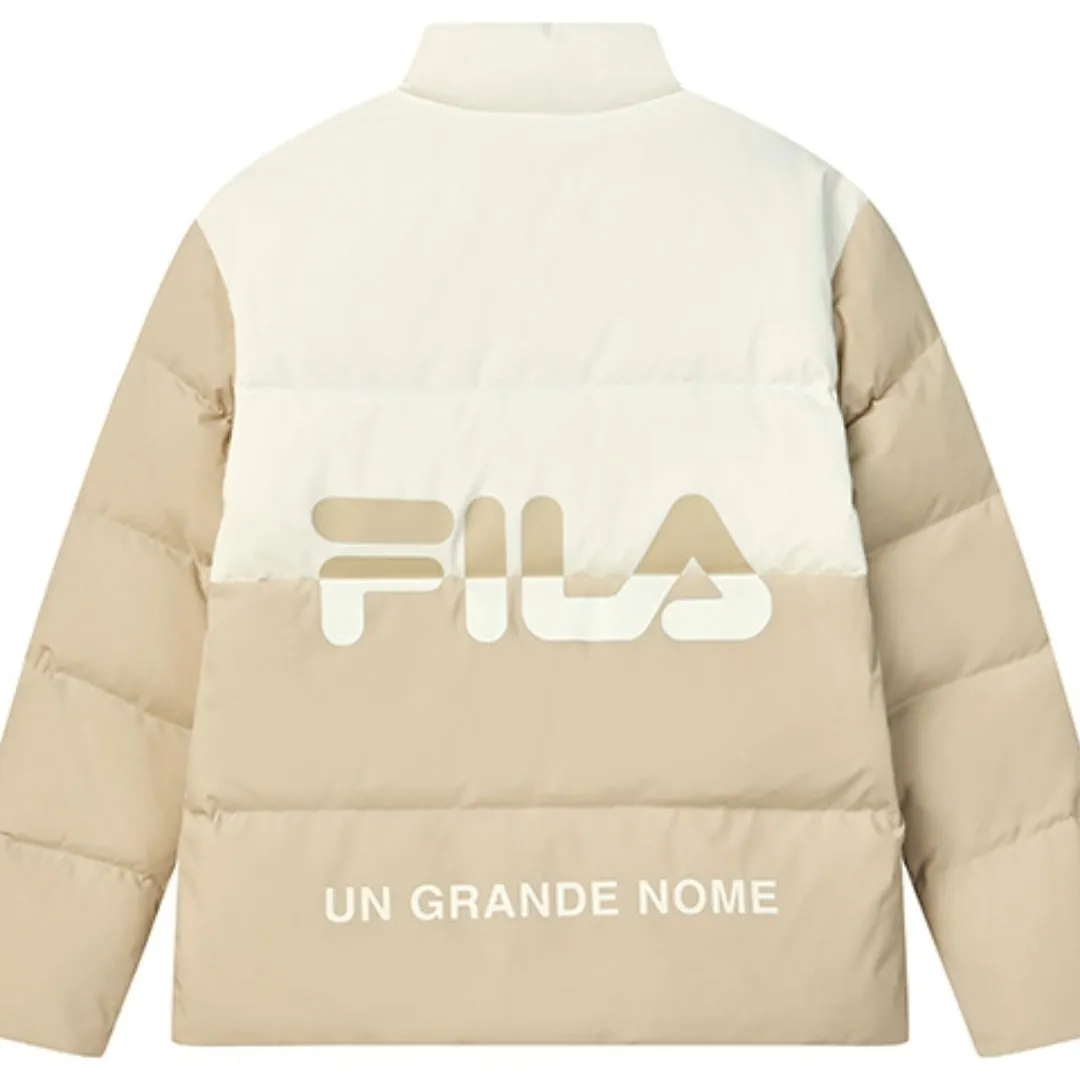 FILA Down Jacket 'Beige White' F11U249903F-LK sold by KicksCrew product image thumbnail 2