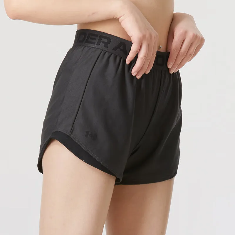 (WMNS) Under Armour Play Up Sports Shorts 'Black' 1362517-010 sold by KicksCrew product image thumbnail 4