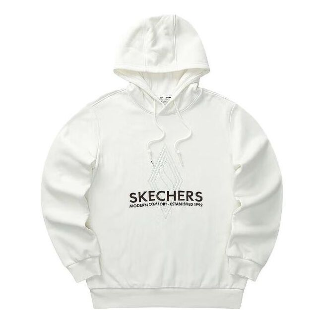 Skechers Diamond Series Letter Hoodied 'White Black' L423M171-0074 sold by KicksCrew