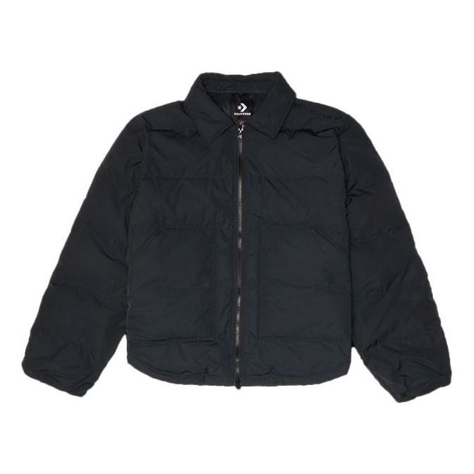 Converse Short Down Puffer Jacket 'Black' 10021966-A02 sold by KicksCrew