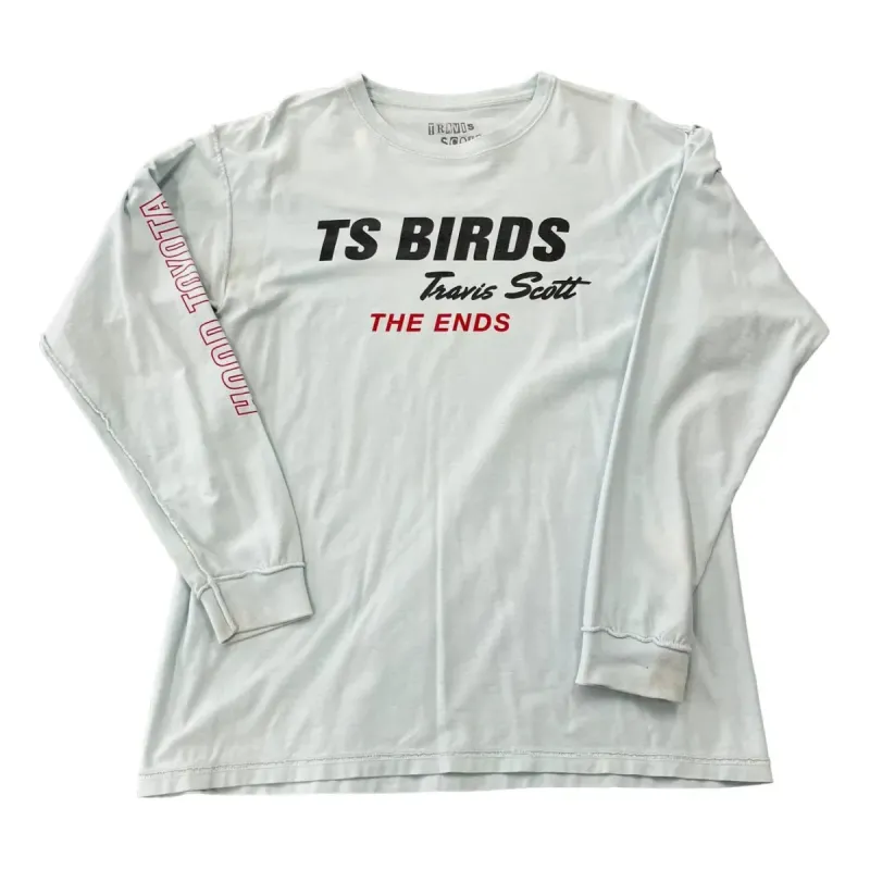 Travis Scott Cactus Jack Birds The Ends Long Sleeve Tee 'White' TC-402 sold by KicksCrew