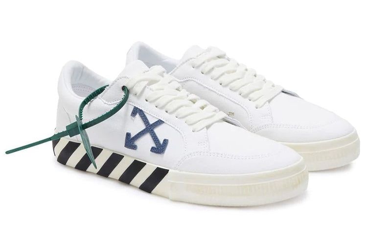 Off-White Vulc Low Cotton 'White Blue Black' OMIA085S22FAB0010145 sold by KicksCrew product image thumbnail 2